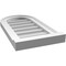 Ekena Millwork Round Top Surface Mount PVC Gable Vent w/ 2"W x 2"P Brickmould Sill Frame, 12"W x 22"H GVPRT12X2203SN - alternate 4